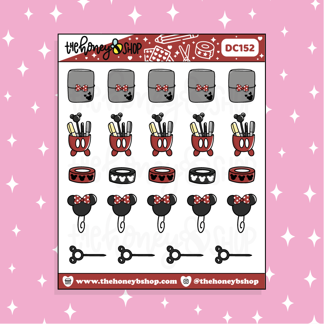 Mousey Planner Supplies Doodle Sticker