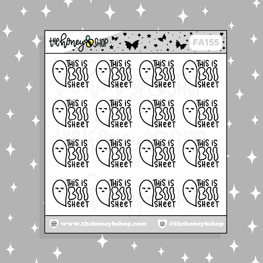 This Is Boo Sheet Doodle Sticker