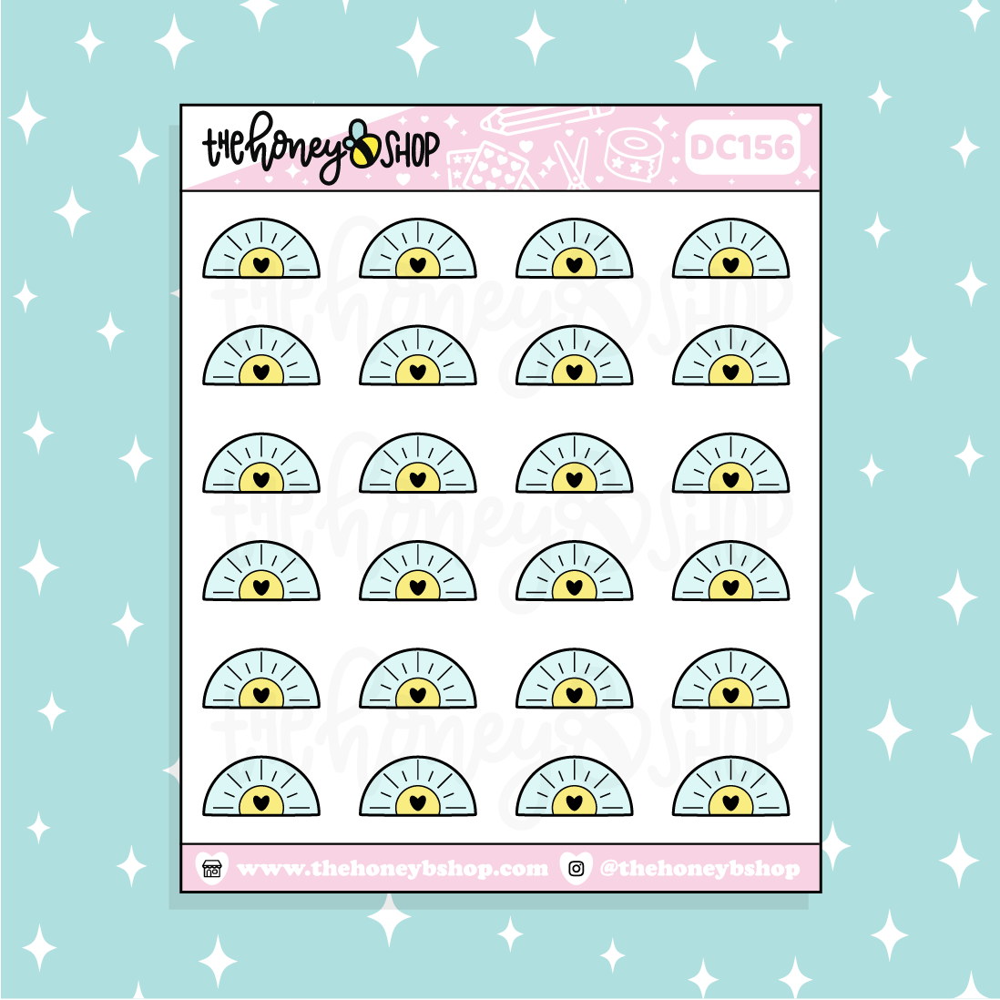 Sunny Weather Doodle Planner Sticker