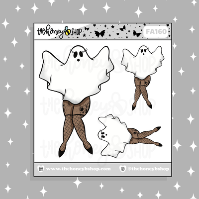 Ghostie Babe Doodle Sticker | Choose your Skin Tone!