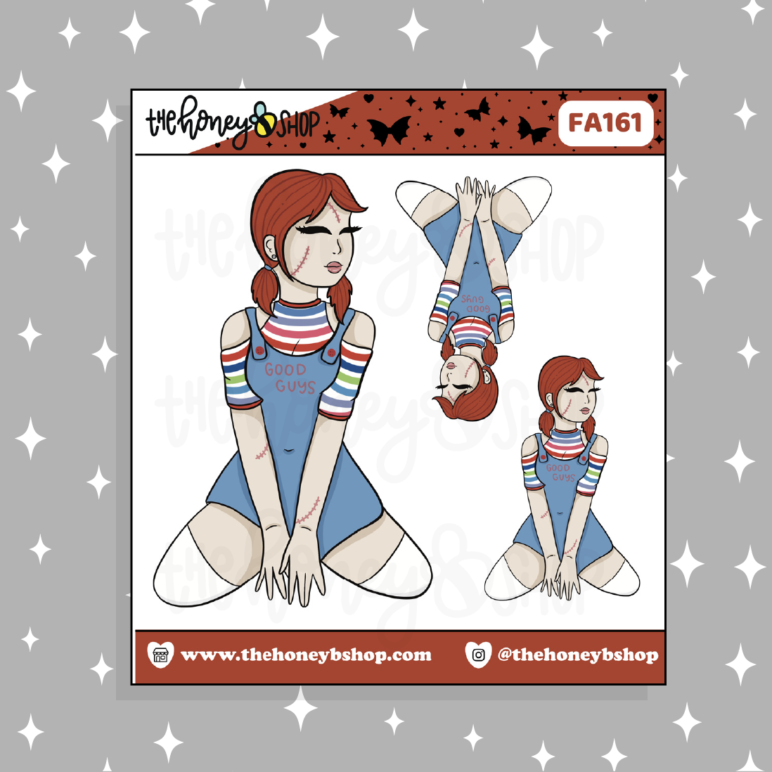Chucky Babe Doodle Sticker | Choose your Skin Tone!