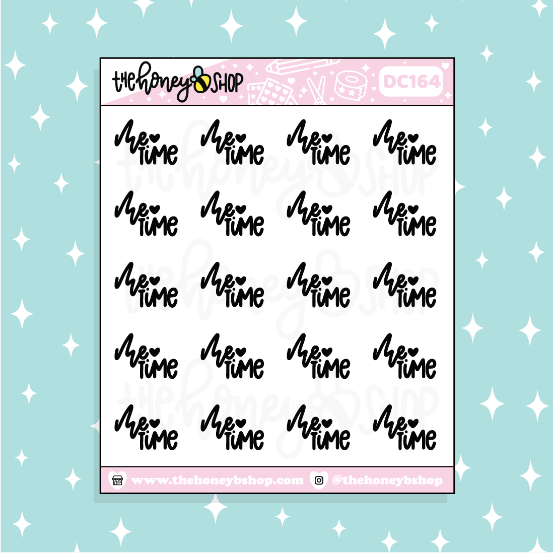 Me Time Doodle Planner Sticker