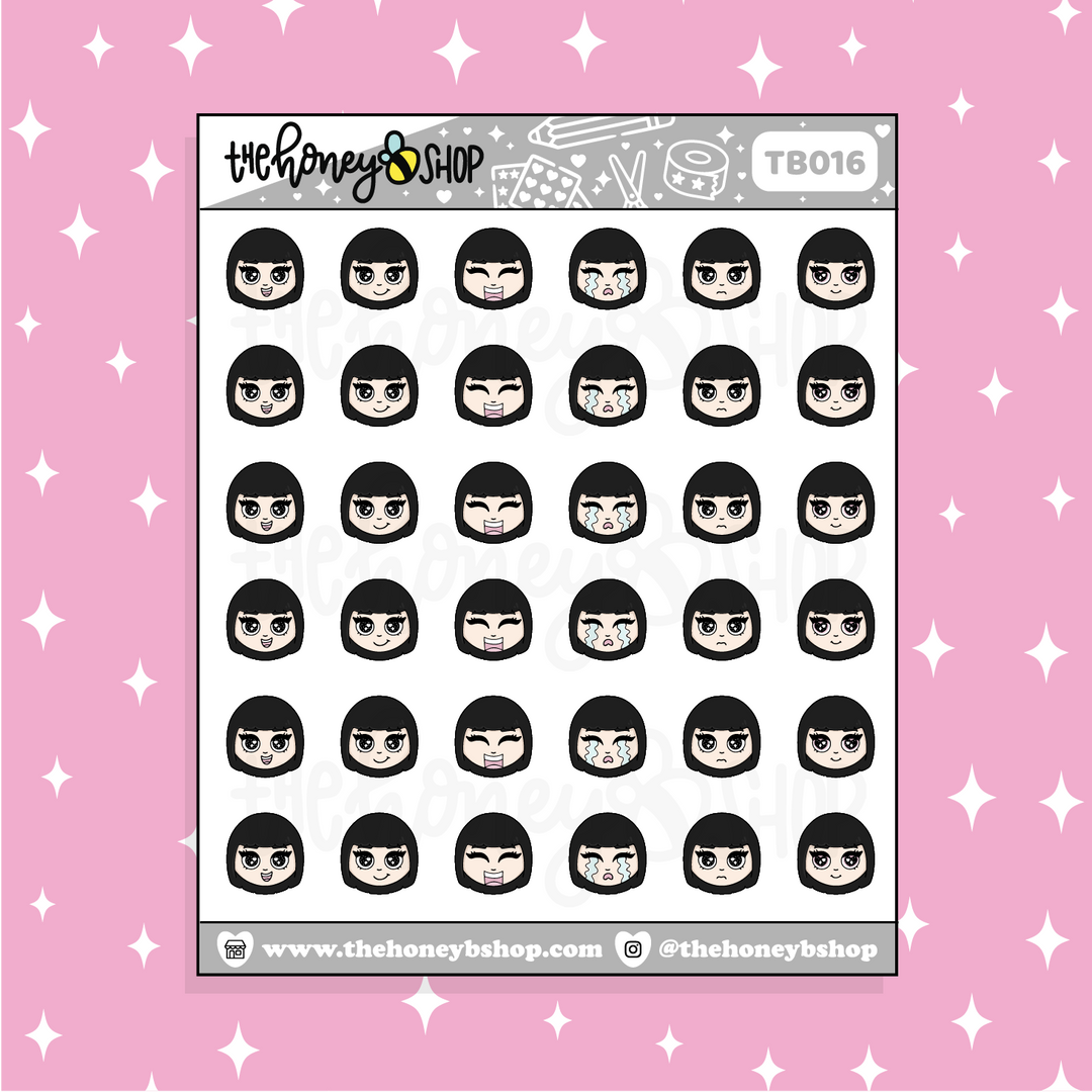 BabeBees Emojis Doodle Sticker | Choose Your Skin Tone!