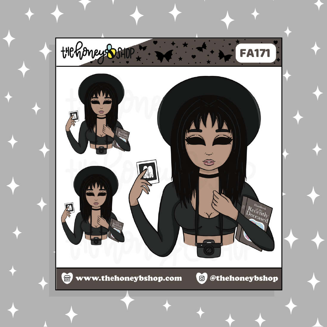 Lydia Babe Doodle Sticker | Choose your Skin Tone! – TheHoneyBShop