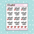 Target Run Doodle Planner Sticker