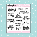 Spring Cleaning Doodle Planner Sticker