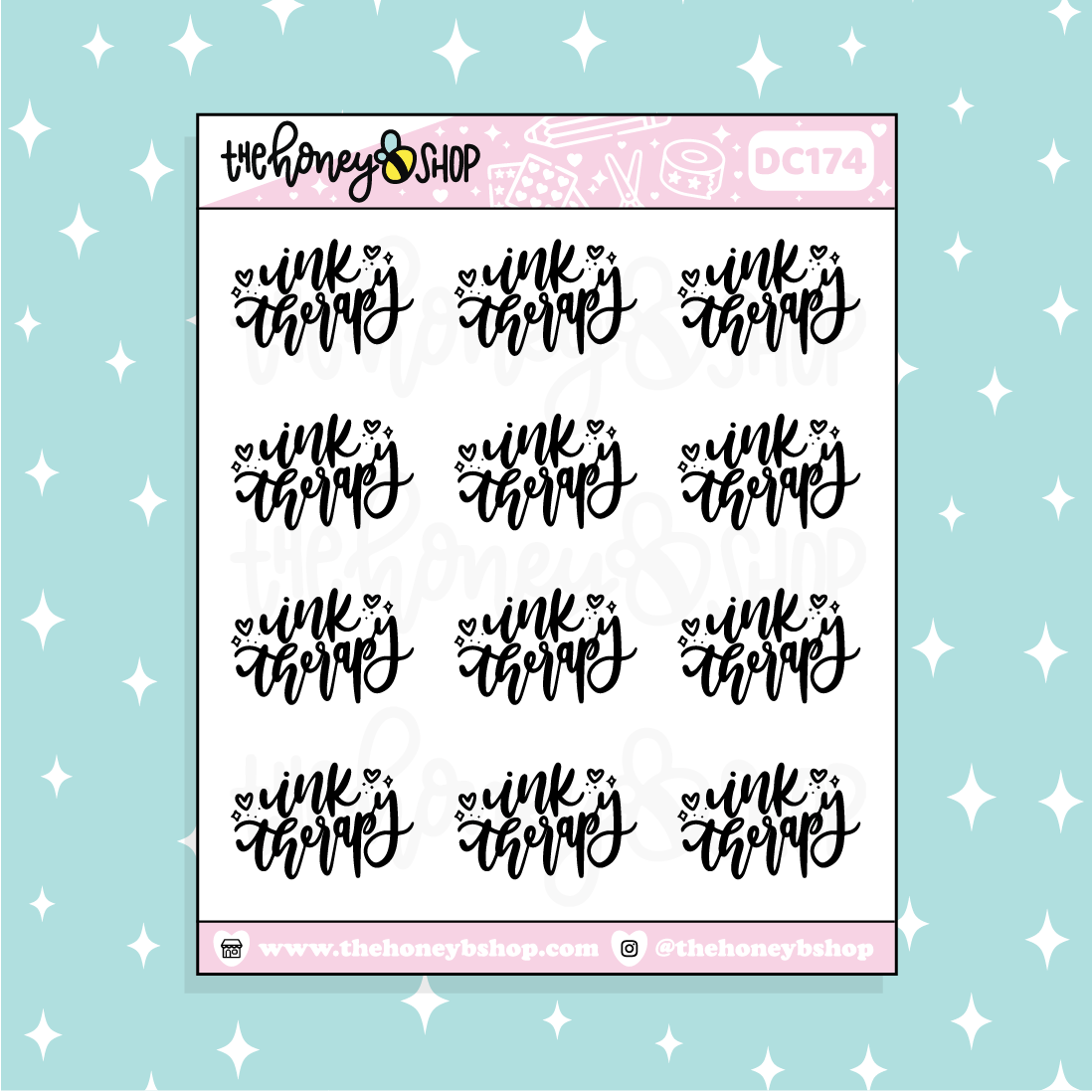 Ink Therapy (Tattoo) Doodle Planner Sticker