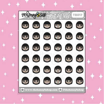 BabeBees Emojis Doodle Sticker | Choose Your Skin Tone!