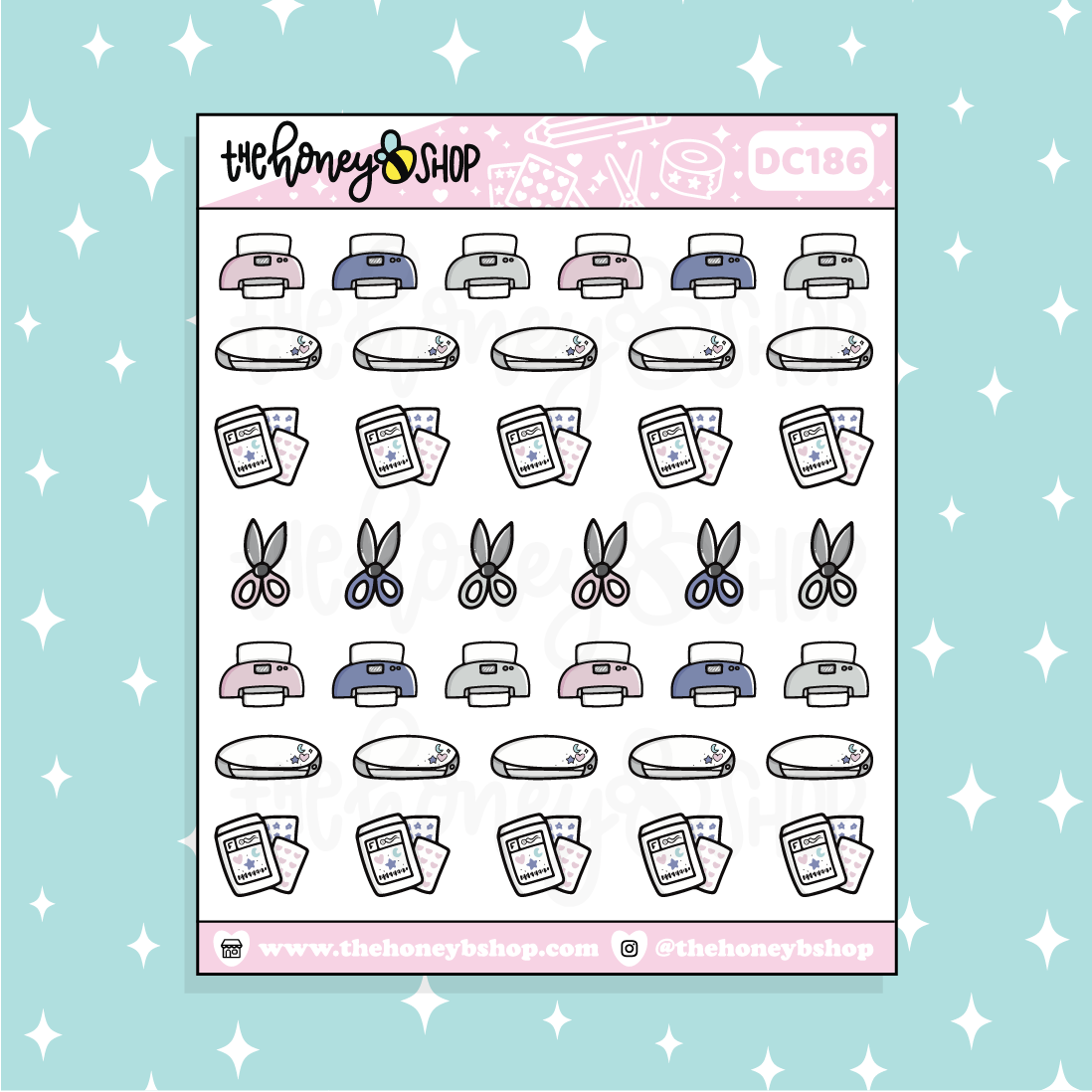Stationery CEO Icon Sampler Doodle Planner Sticker