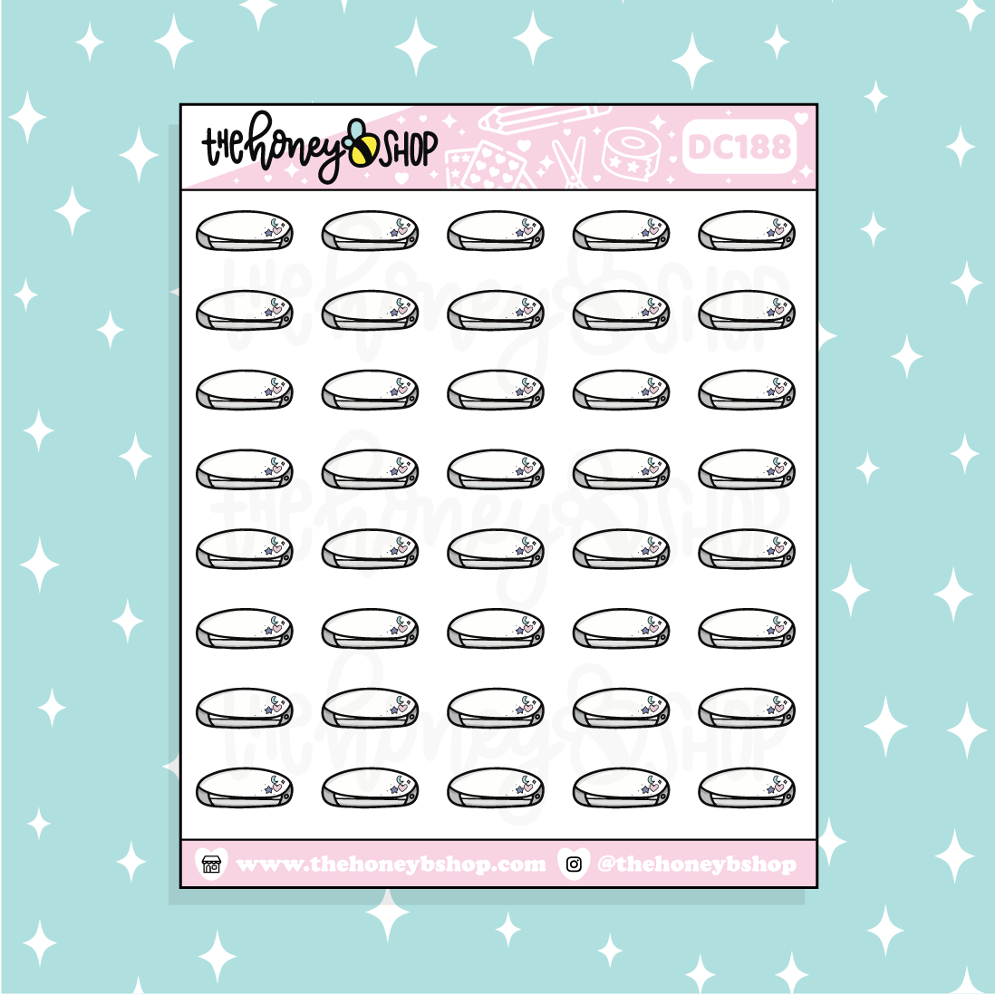 Silhouette (Desktop Cutter) Icon Doodle Planner Sticker