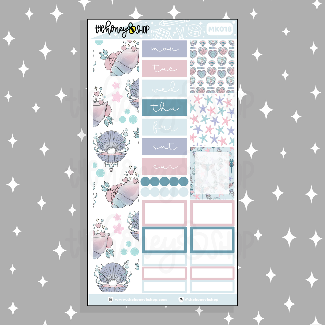 Kit mensual MerMay BEE6 | Se adapta al planificador BEE6 TRP.