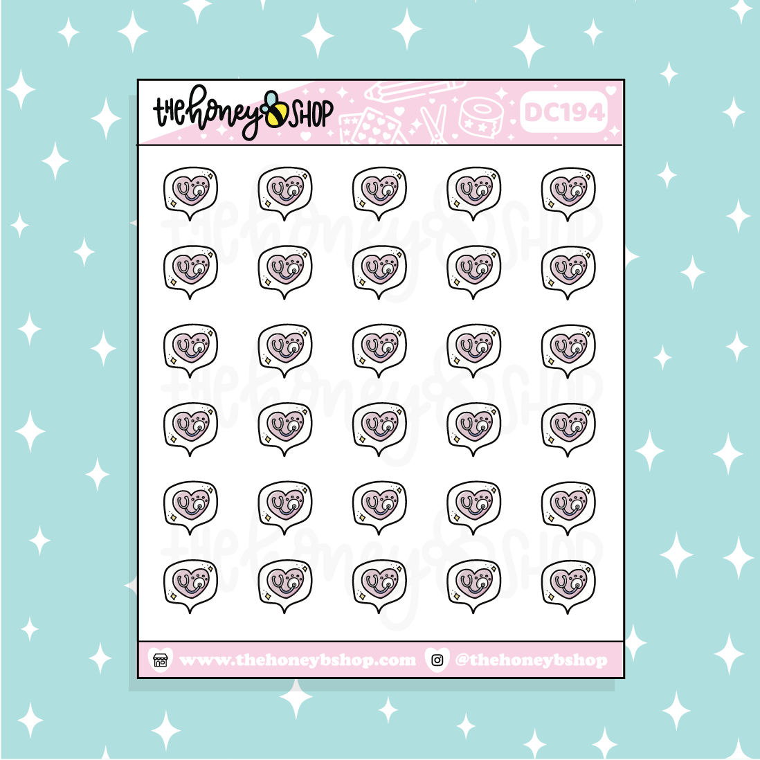 Vet Bubs Doodle Planner Sticker