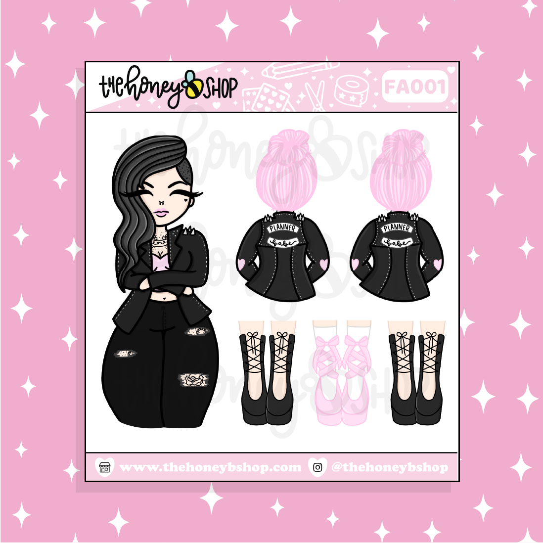Personality Crisis Babe Doodle Sticker | Choose your Skin Tone!