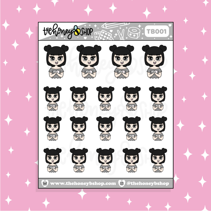 Stickers Galore BabeBees Doodle Sticker | Choose Your Skin Tone!