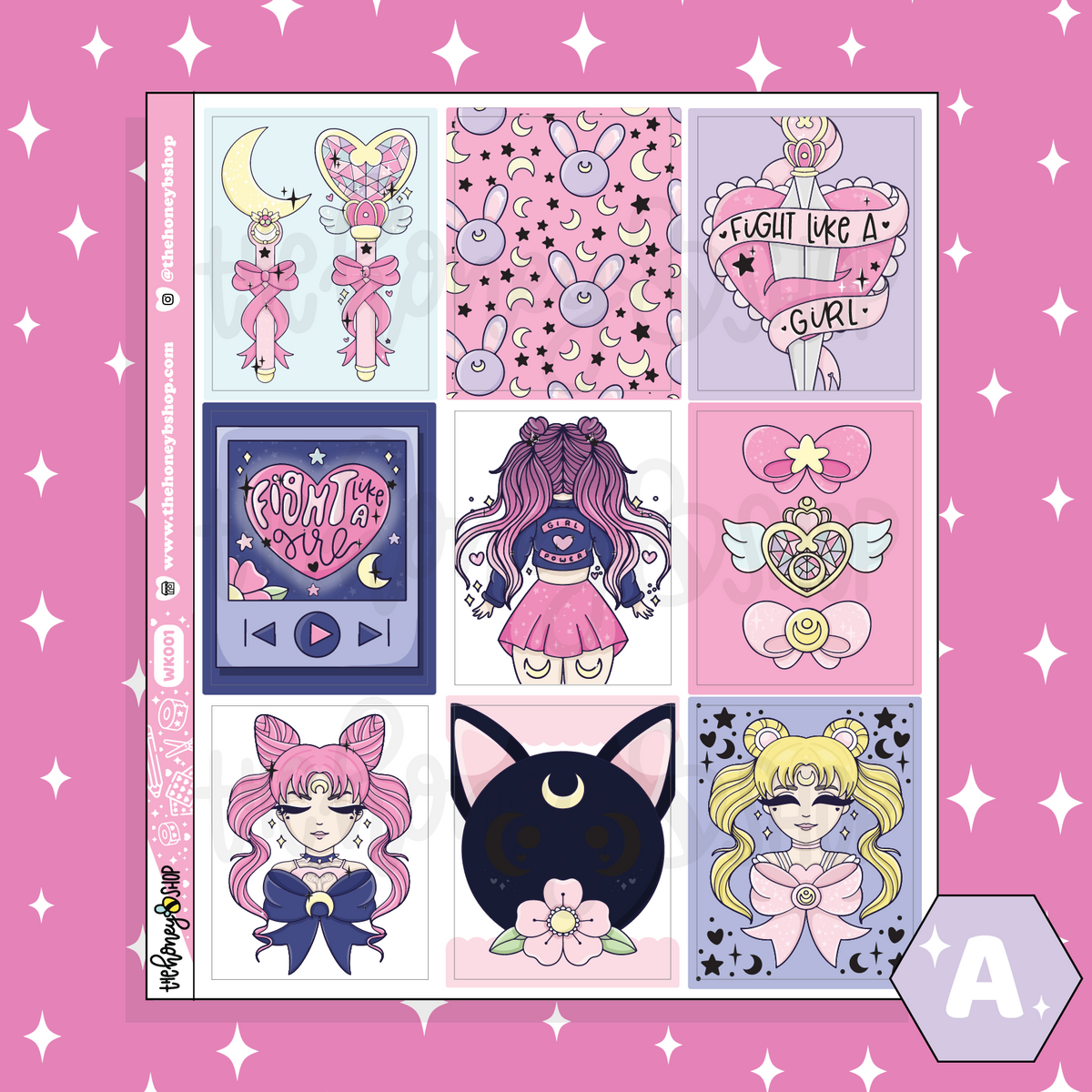 Fight Like A Girl Weekly Kit | Choose Your Sheet Option! | Holographic Foil