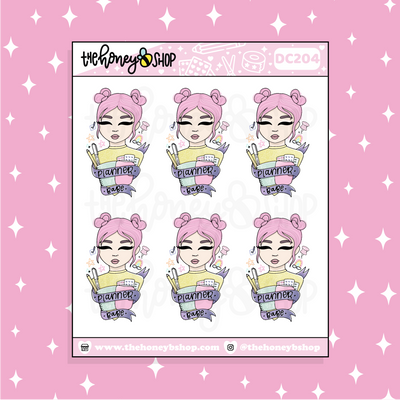Planner Babe Doodle Sticker | Choose your Skin Tone!