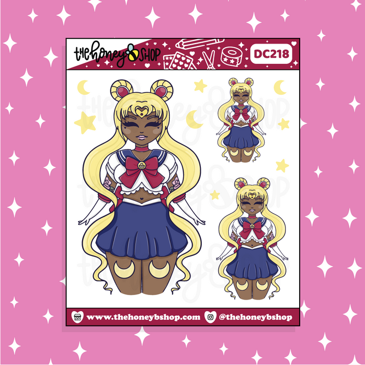 Tattoo Sailor Moon Babe Doodle Sticker | Choose your Skin Tone!