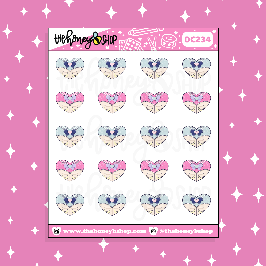 Pastel Sailor Scout Booties Doodle Sticker | Choose your Skin Tone!