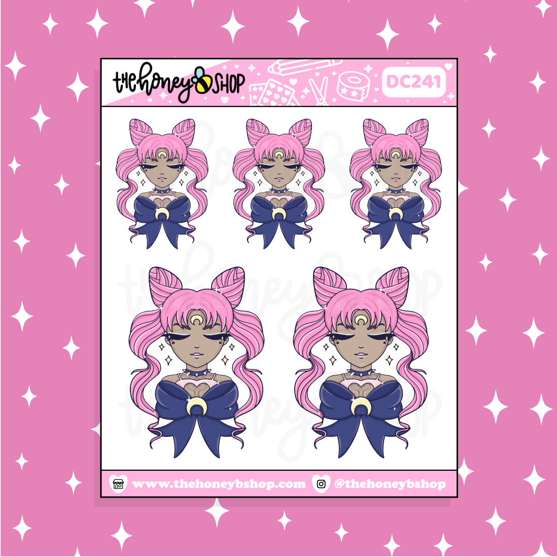 Wicked Lady Babe Doodle Sticker | Choose your Skin Tone!