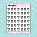 RX Prescription Bottle Icon Doodle Sticker