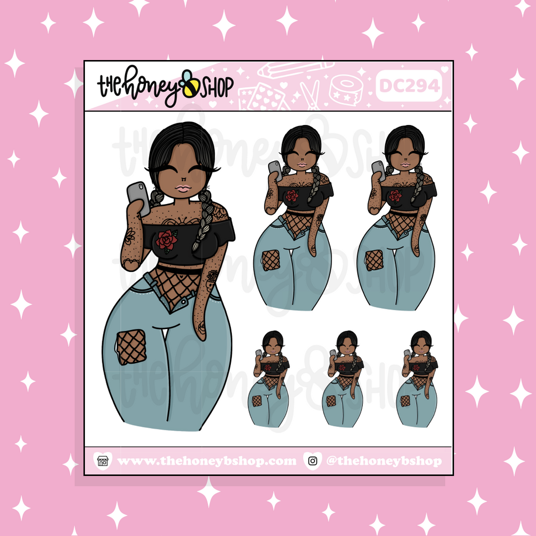 Trills Babe Doodle Sticker | Choose your Skin Tone!