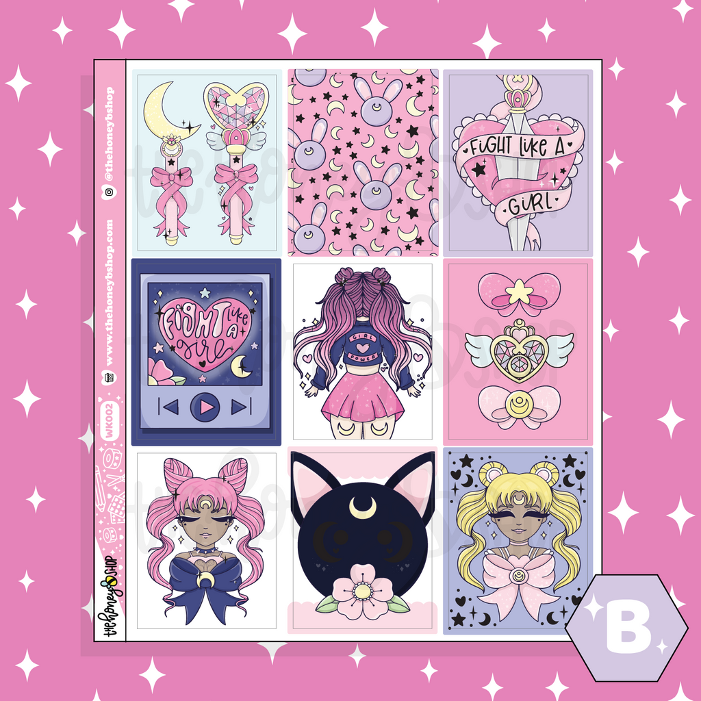 Fight Like A Girl Weekly Kit | Choose Your Sheet Option! | Holographic Foil