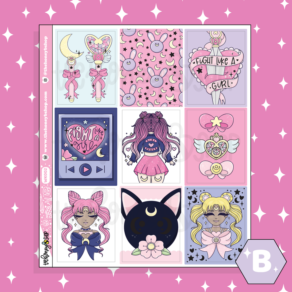 Fight Like A Girl Weekly Kit | Choose Your Sheet Option! | Holographic Foil