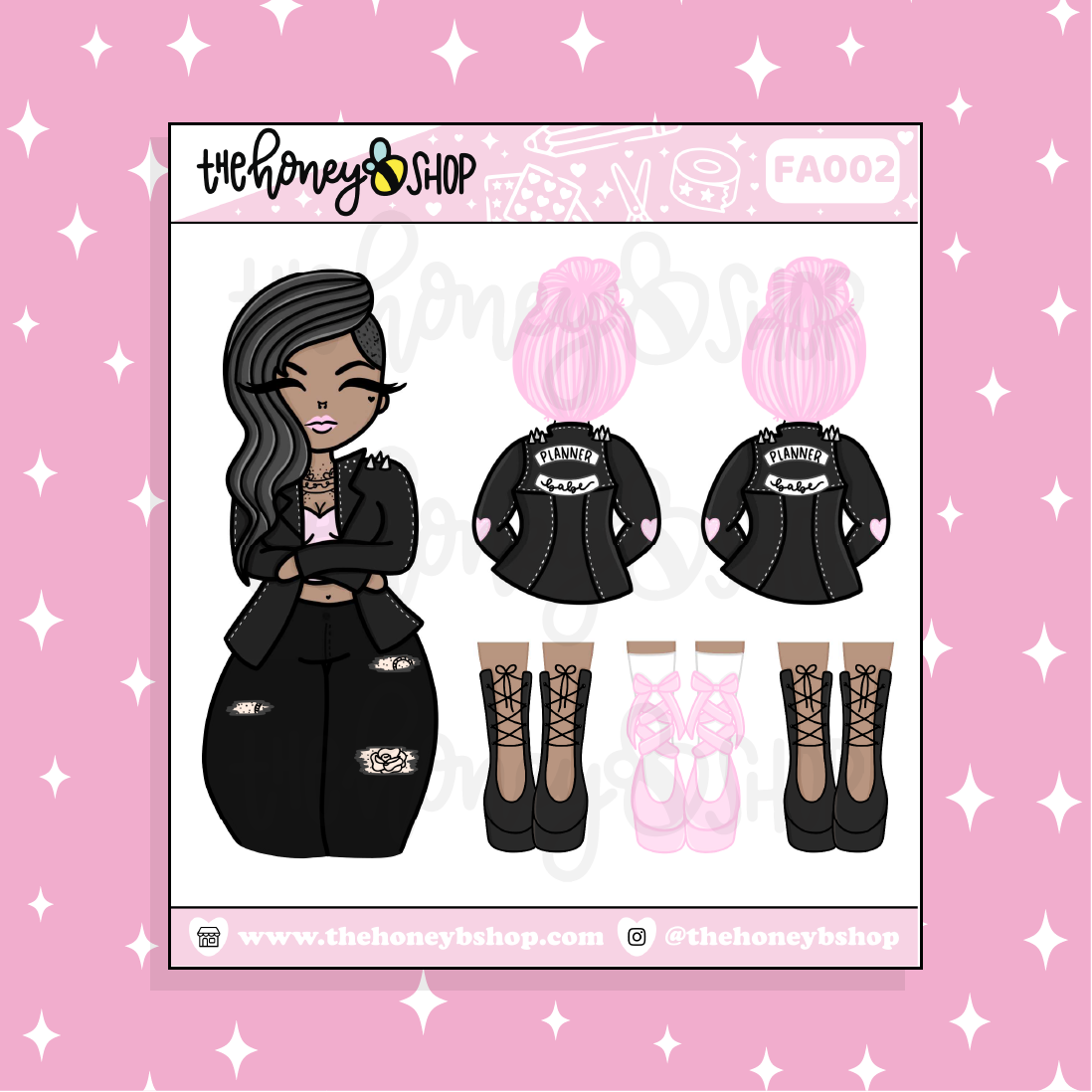 Personality Crisis Babe Doodle Sticker | Choose your Skin Tone!