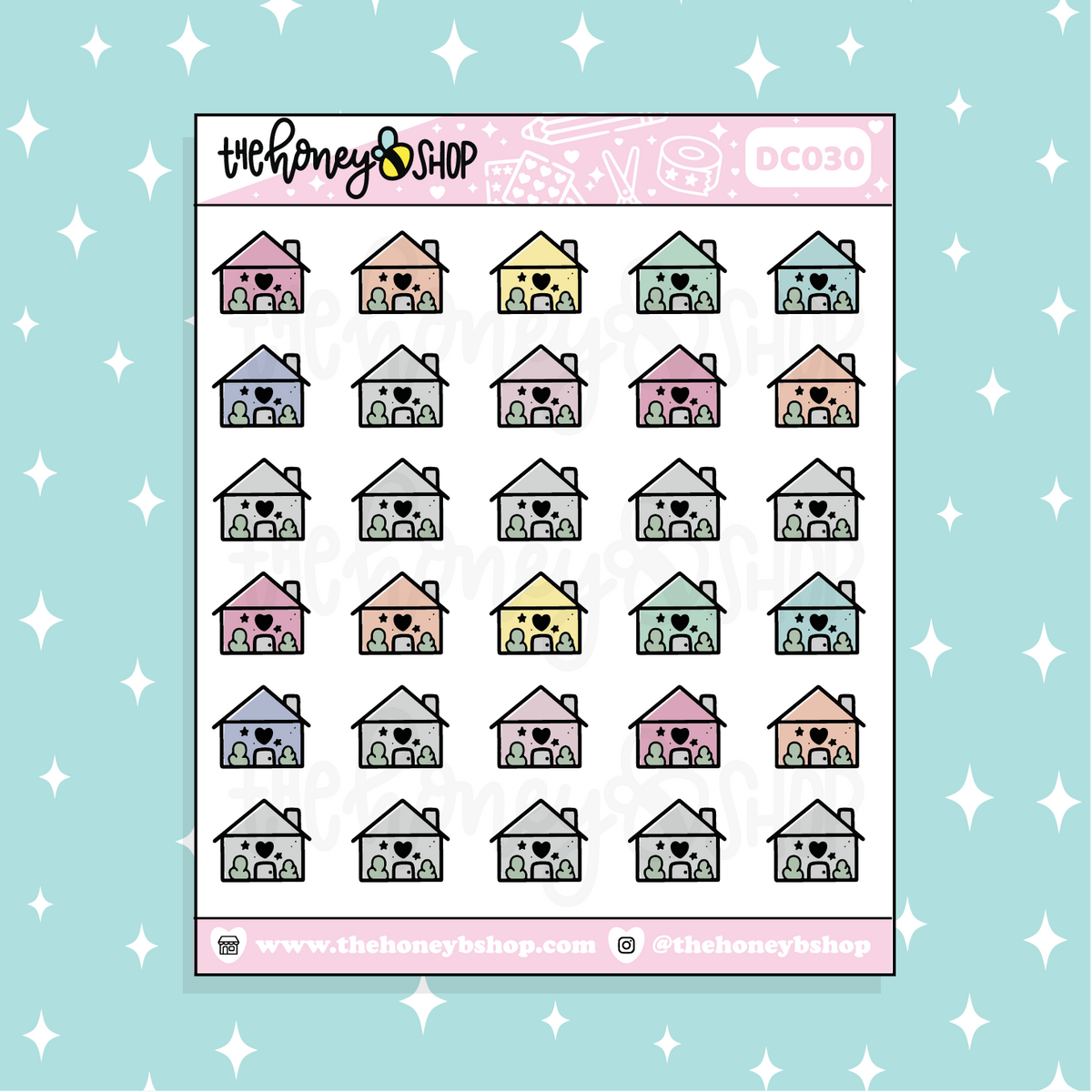 House Icon Doodle Sticker