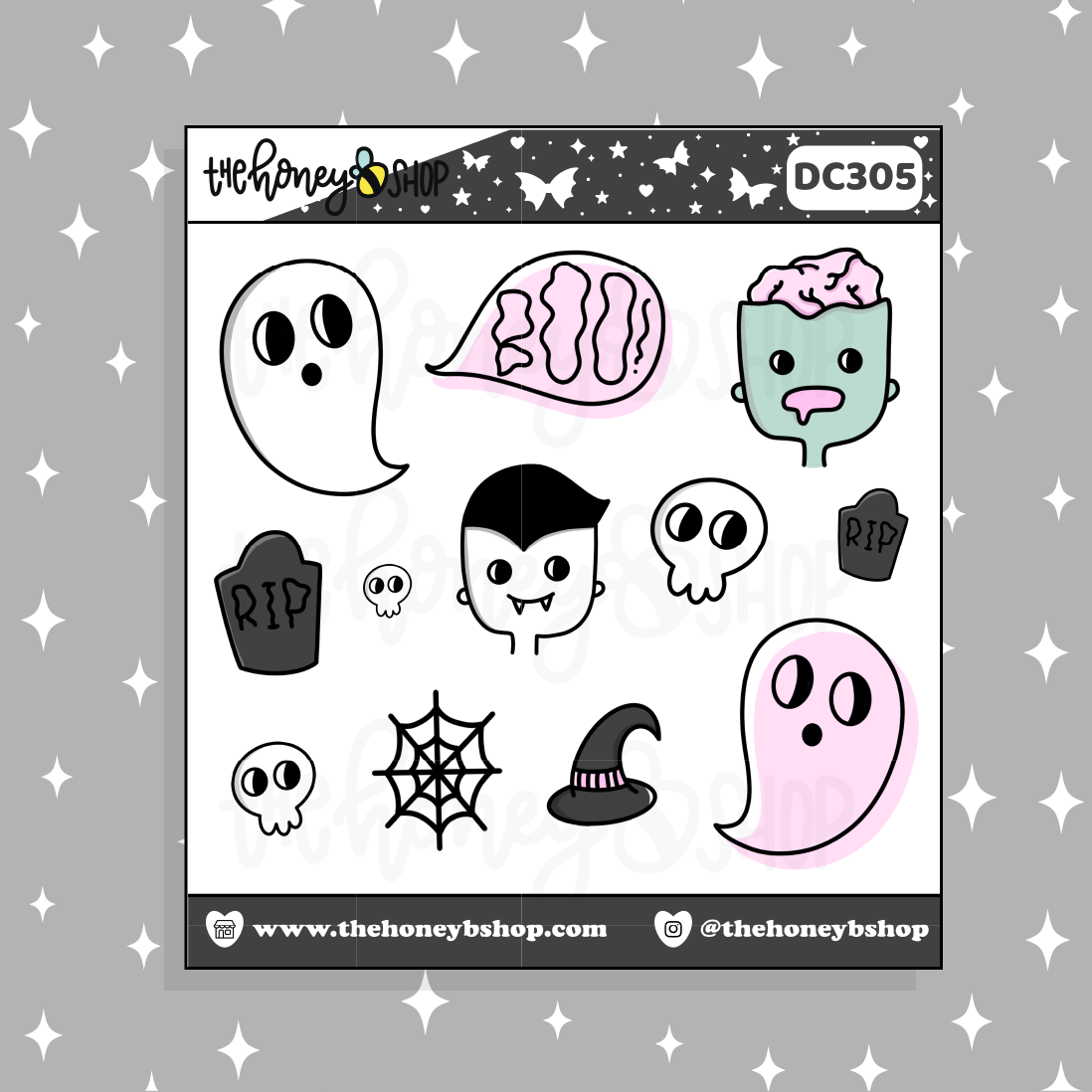 Kawaii Halloween Deco Doodle Sticker