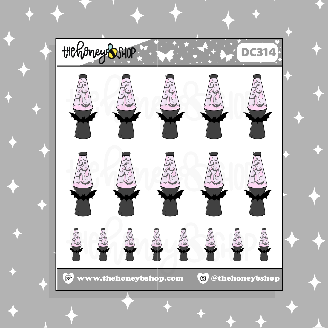 Spooky Lava Lamp Doodle Sticker