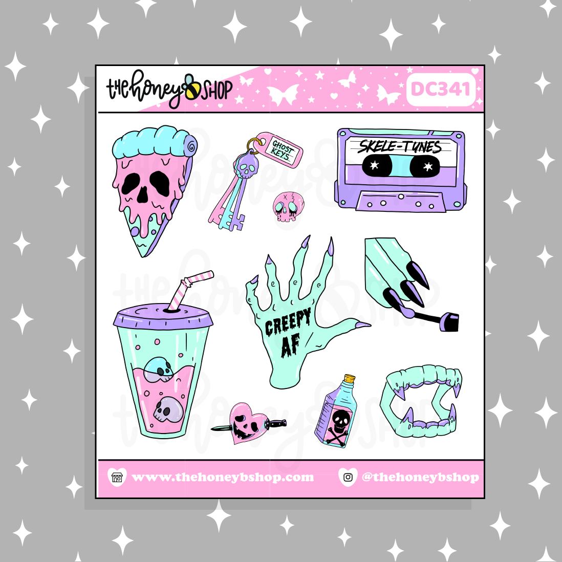 You Give Me The Creeps Deco Doodle Sticker