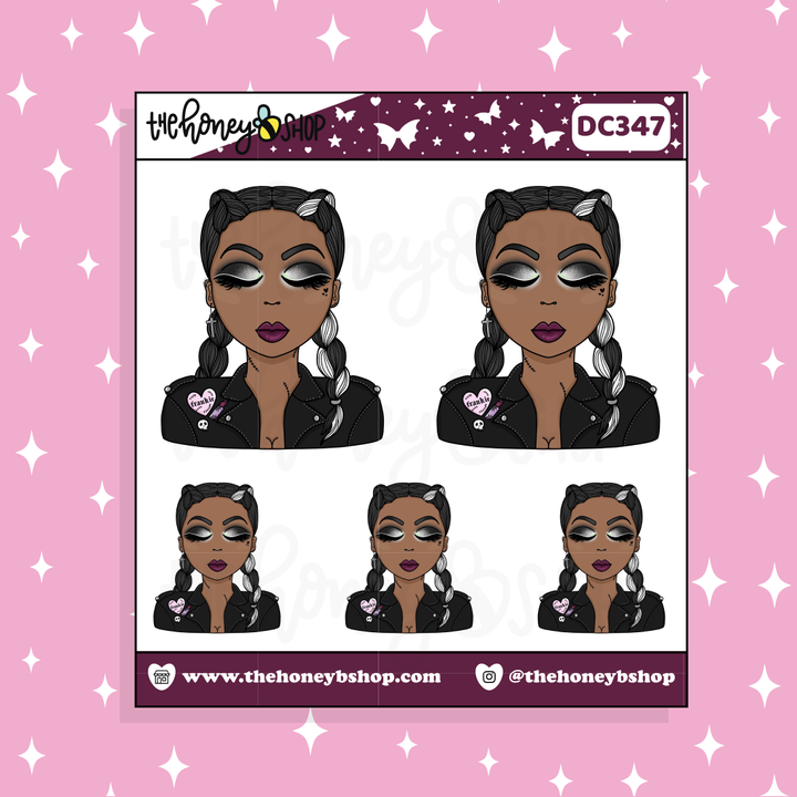 Frankie's Girlfriend Babe Doodle Sticker | Choose your Skin Tone!