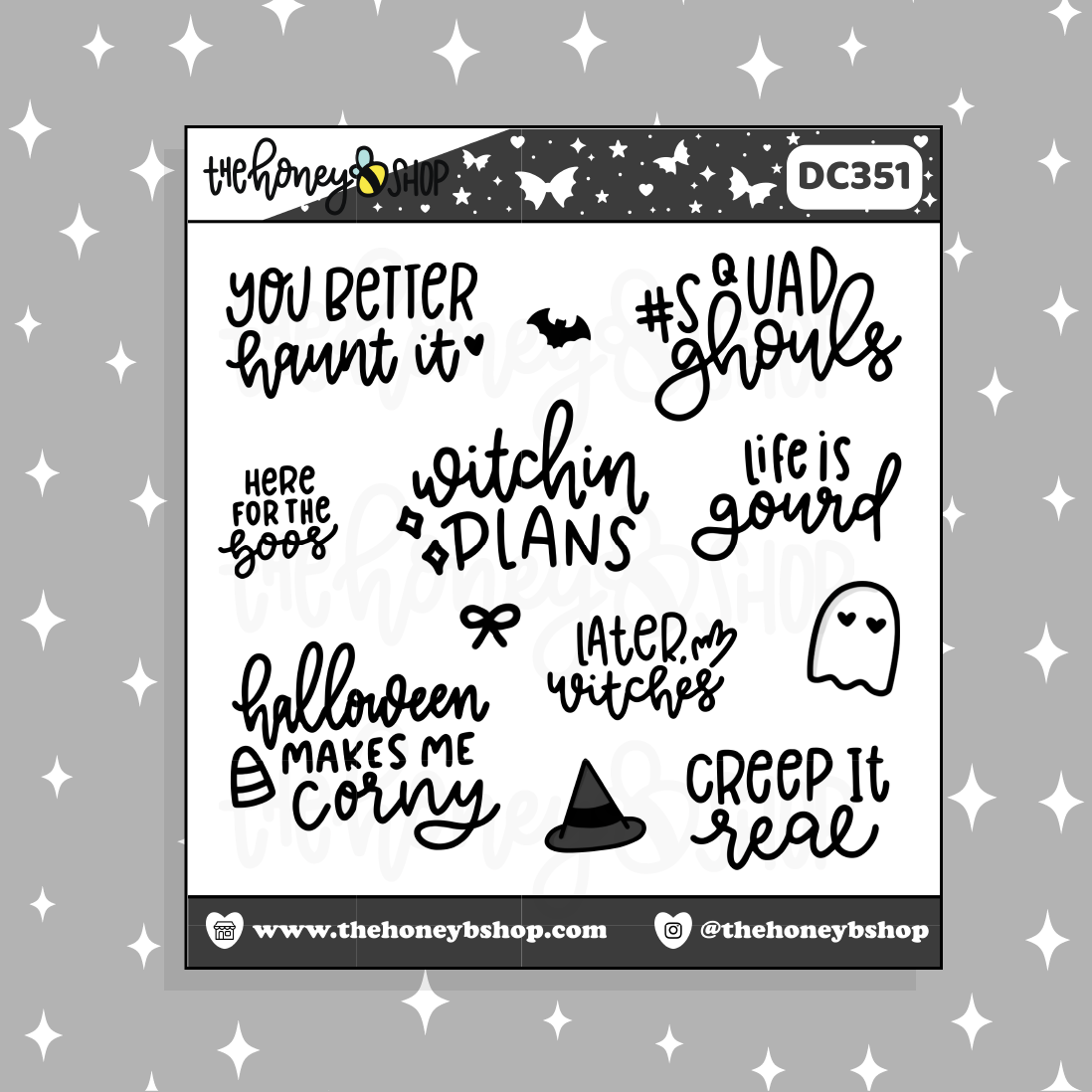 Halloween Quotes Deco Doodle Sticker
