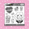 Pegatina Black-Out Babe Deco Doodle