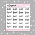 Read Lettering Doodle Sticker