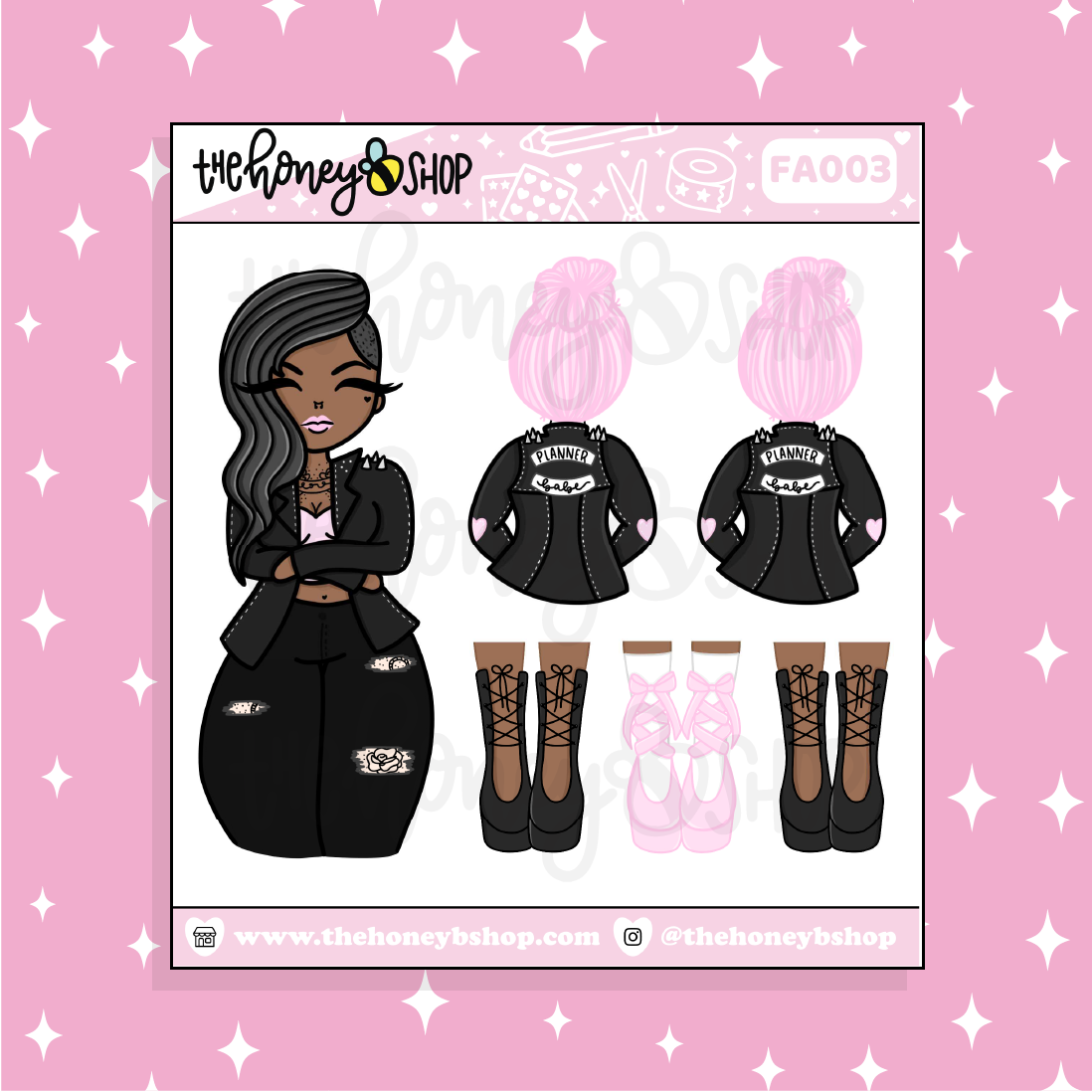 Personality Crisis Babe Doodle Sticker | Choose your Skin Tone!