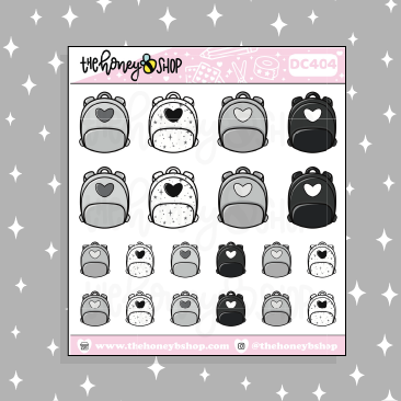 Neutral Backpacks Doodle Sticker