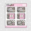Pastel Christmas Flat-Lays Doodle Sticker