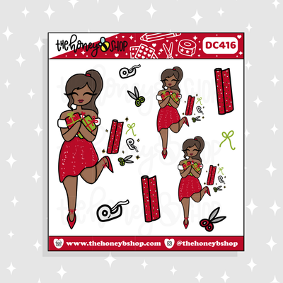 Traditional Presents Babe Doodle Sticker | Choose your Skin Tone!