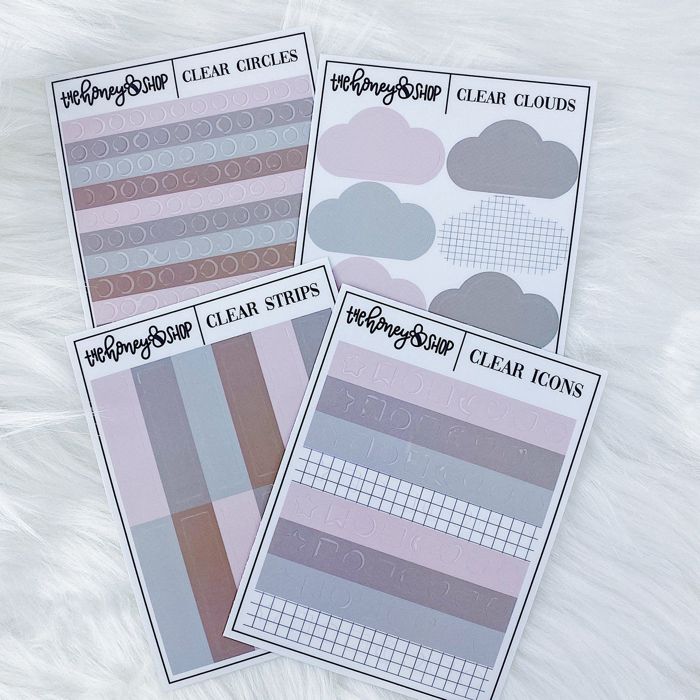 Blush Baby Clear Functional Sticker Pack | 4 Sheets Included