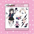 Pegatina Space Babe 3.0 Babe Doodle | ¡Elige tu tono de piel!