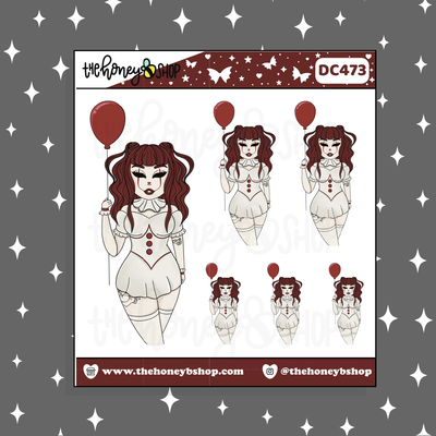 Pennywise Babe Doodle Sticker | Choose your Skin Tone!