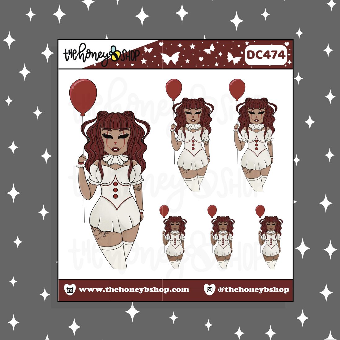 Pennywise Babe Doodle Sticker | Choose your Skin Tone!