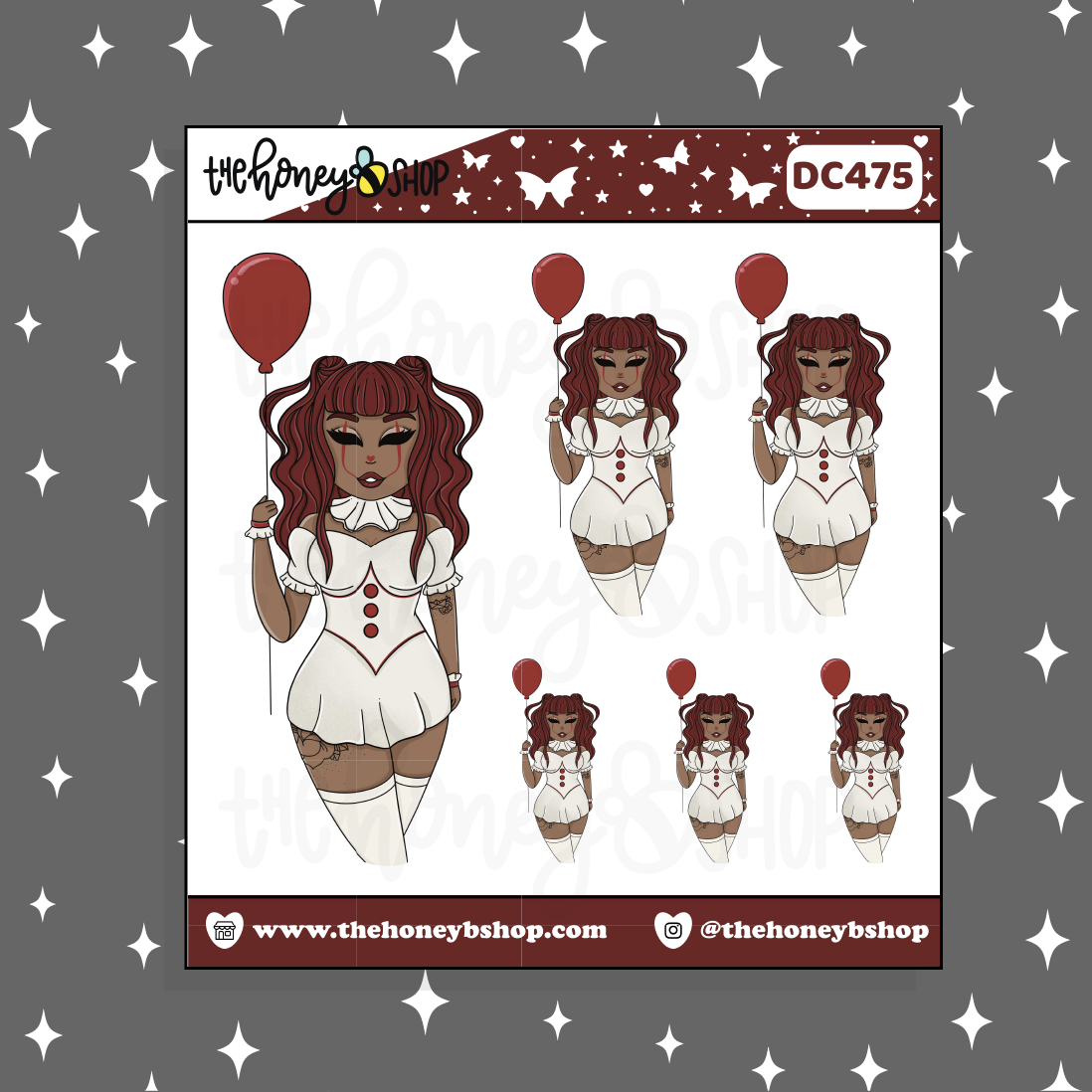 Pennywise Babe Doodle Sticker | Choose your Skin Tone!
