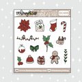 Querido Santa Deco Doodle Pegatina