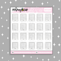 White E-Reader Doodle Sticker