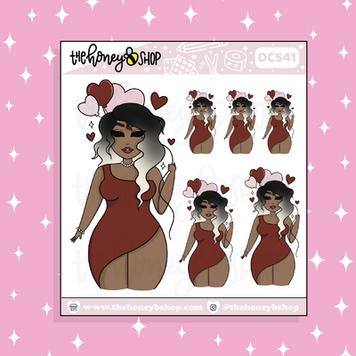 Lovey Dovey Babe Doodle Sticker | Choose your Skin Tone!