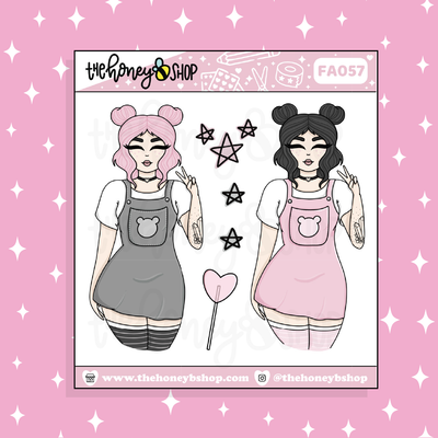 Bear Necessities Babe Doodle Sticker | Choose your Skin Tone!