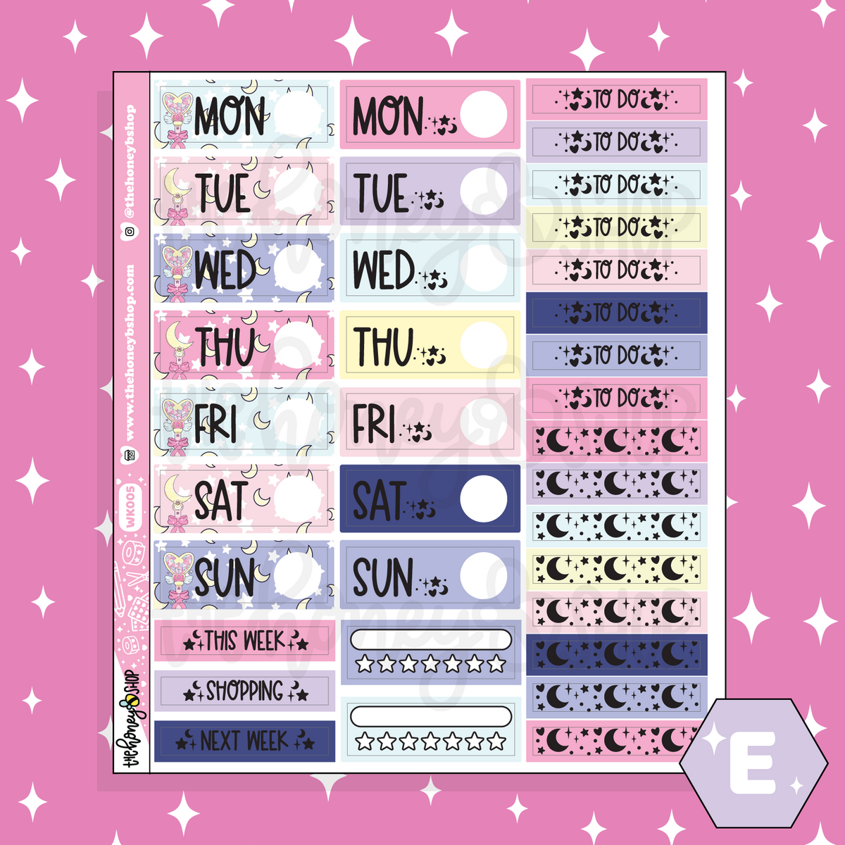 Fight Like A Girl Weekly Kit | Choose Your Sheet Option! | Holographic Foil